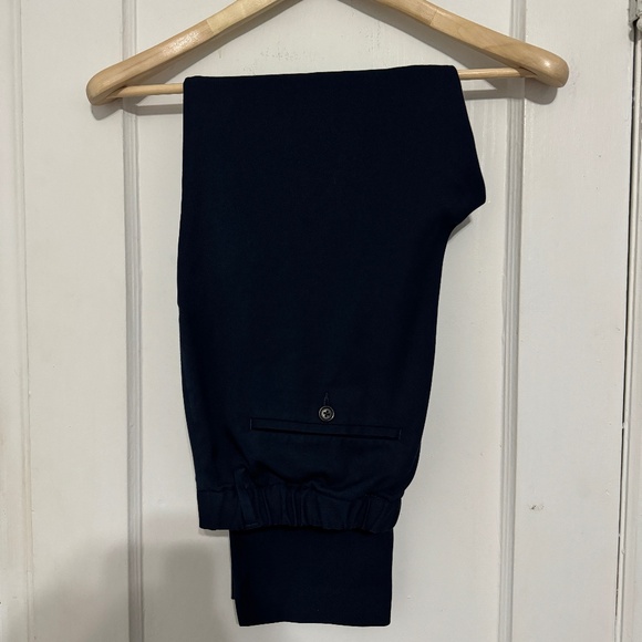 Banana Republic Men's Navy Drawstring Dress Pants | Size: 32S | Color: Navy - Picture 2 of 4